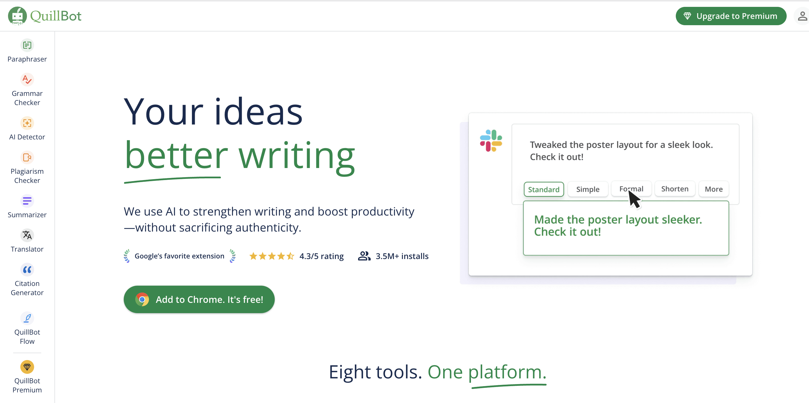 Quillbot Landing Page