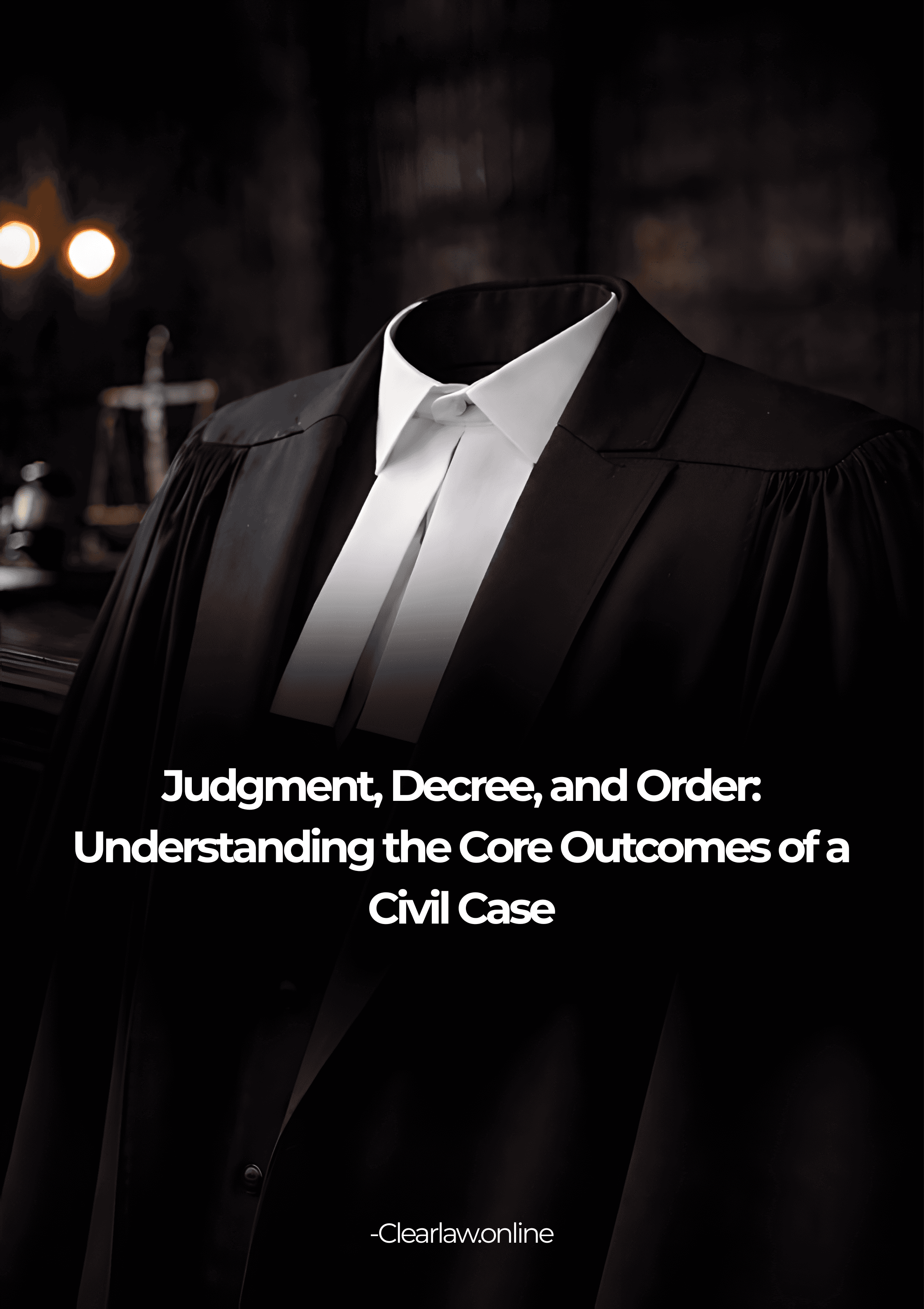 Judgment, Decree, and Order: Understanding the Core Outcomes of a Civil Case