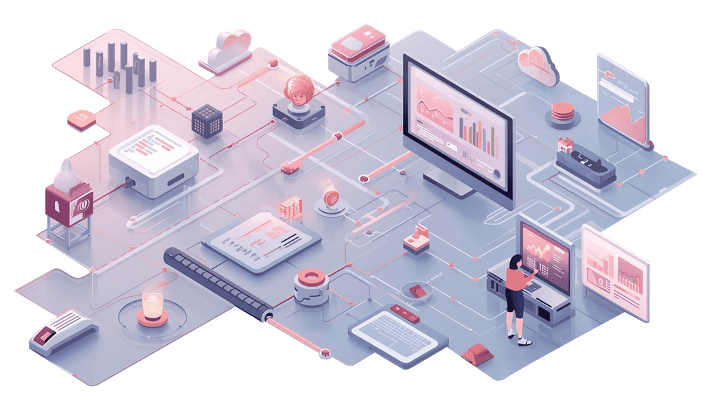 Employee working on their laptop