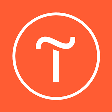 Abstract dark blue and brown waves