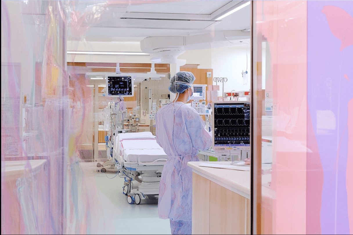 photo of an operating room from far