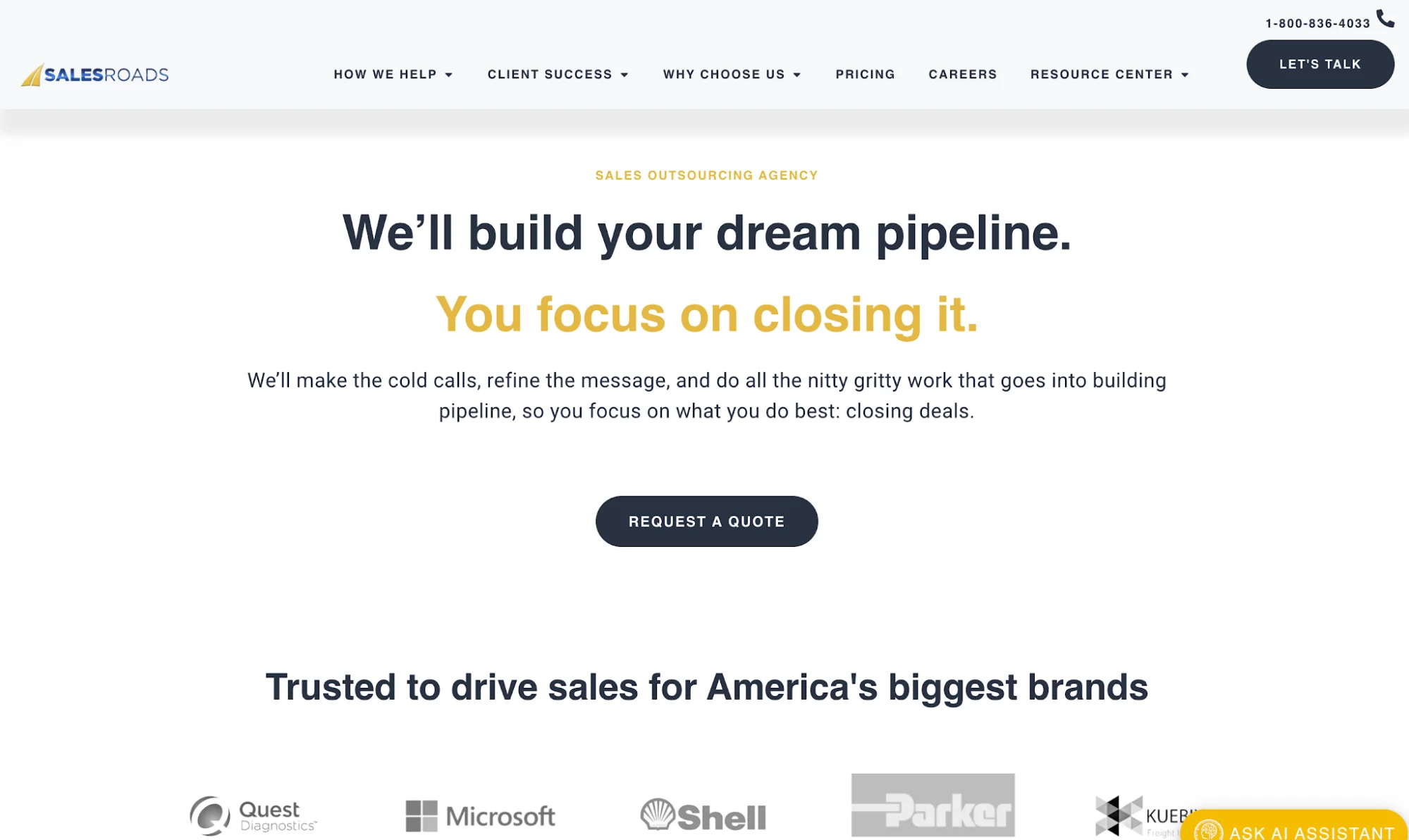 salesroads: top Pearl Lemon Leads alternative in the US
