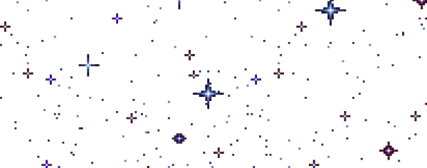 Pixel Kushi stars on white background for KushiKid KushiCircle KushiFM.