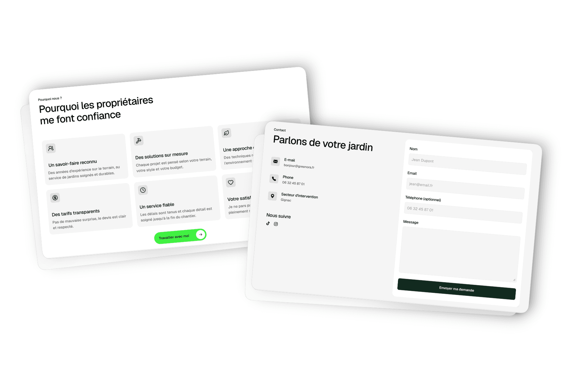 site web entreprise paysagisme Hérault
