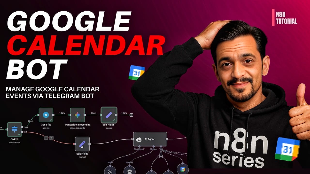 Step-by-Step Guide: Create a Telegram-Calendar Bot in n8n