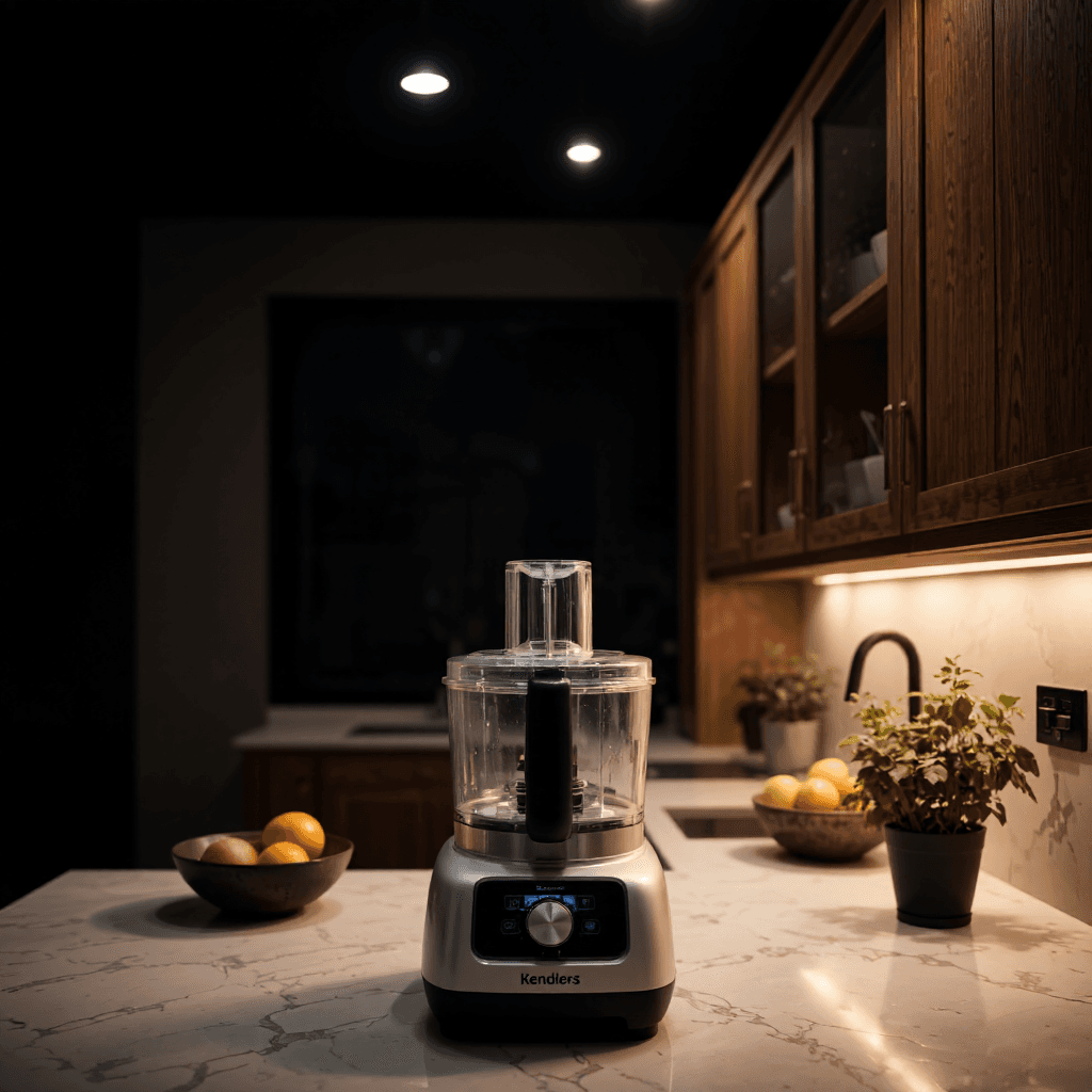 product photography of food processor
