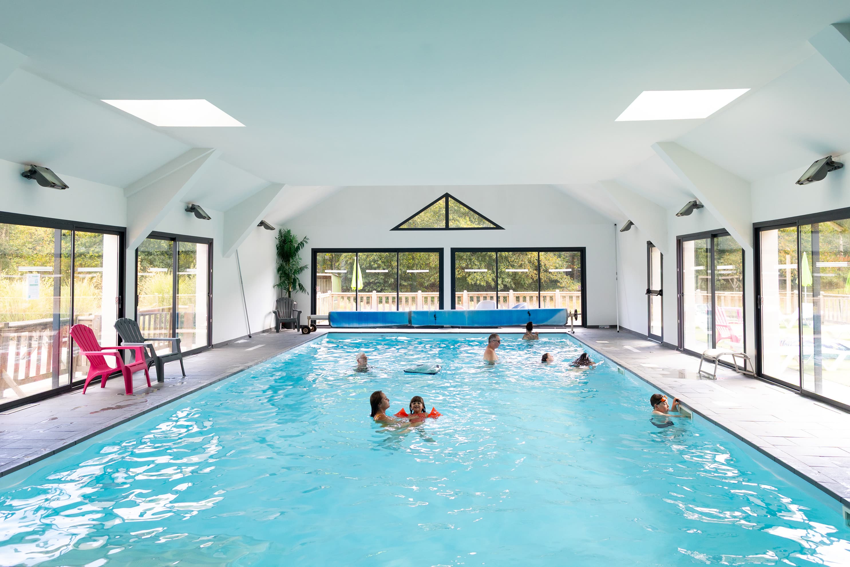 piscine couverte et chauffé