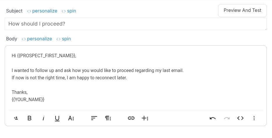 how to follow up on email