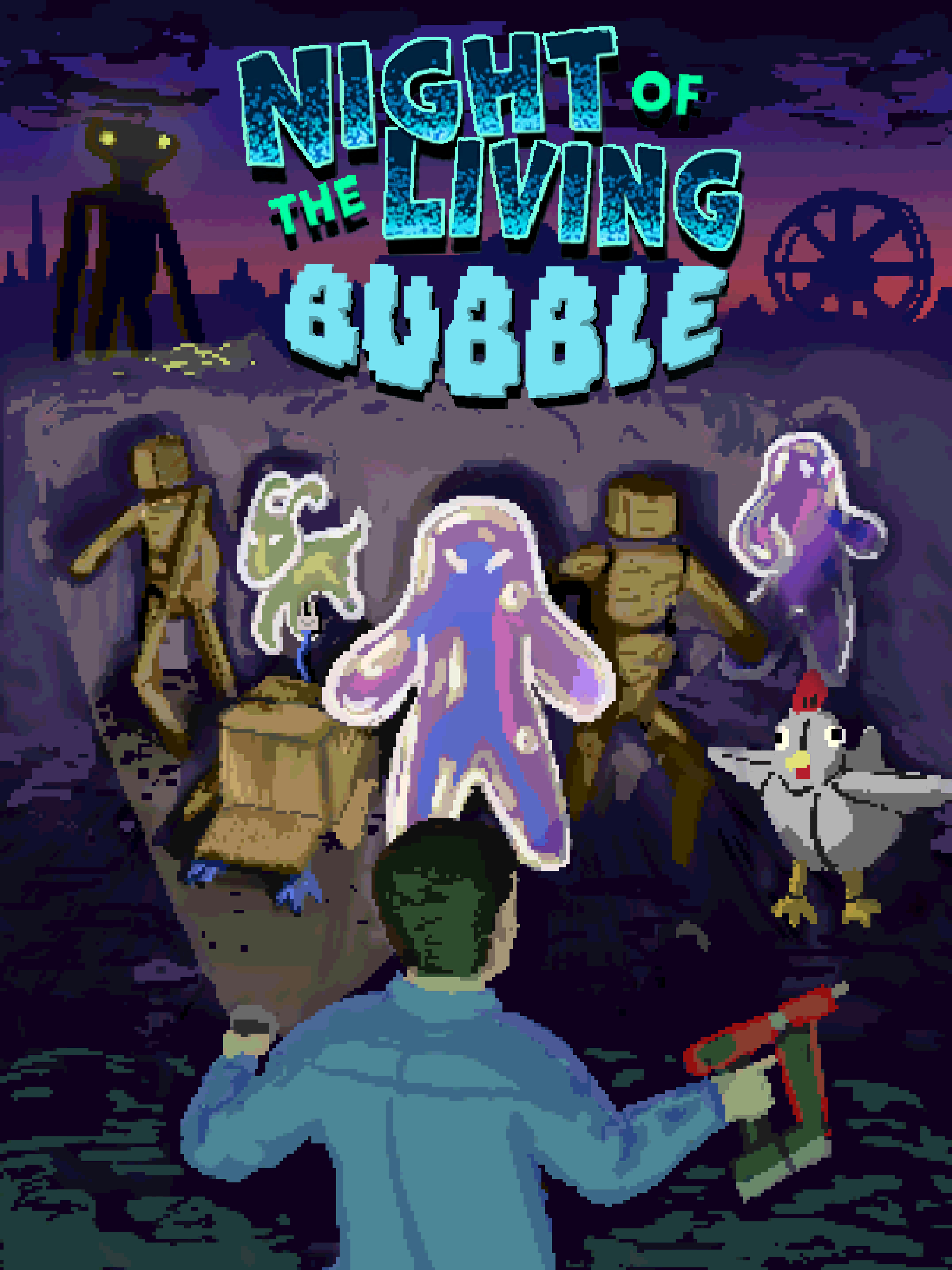 Night of the Living Bubble Poster
