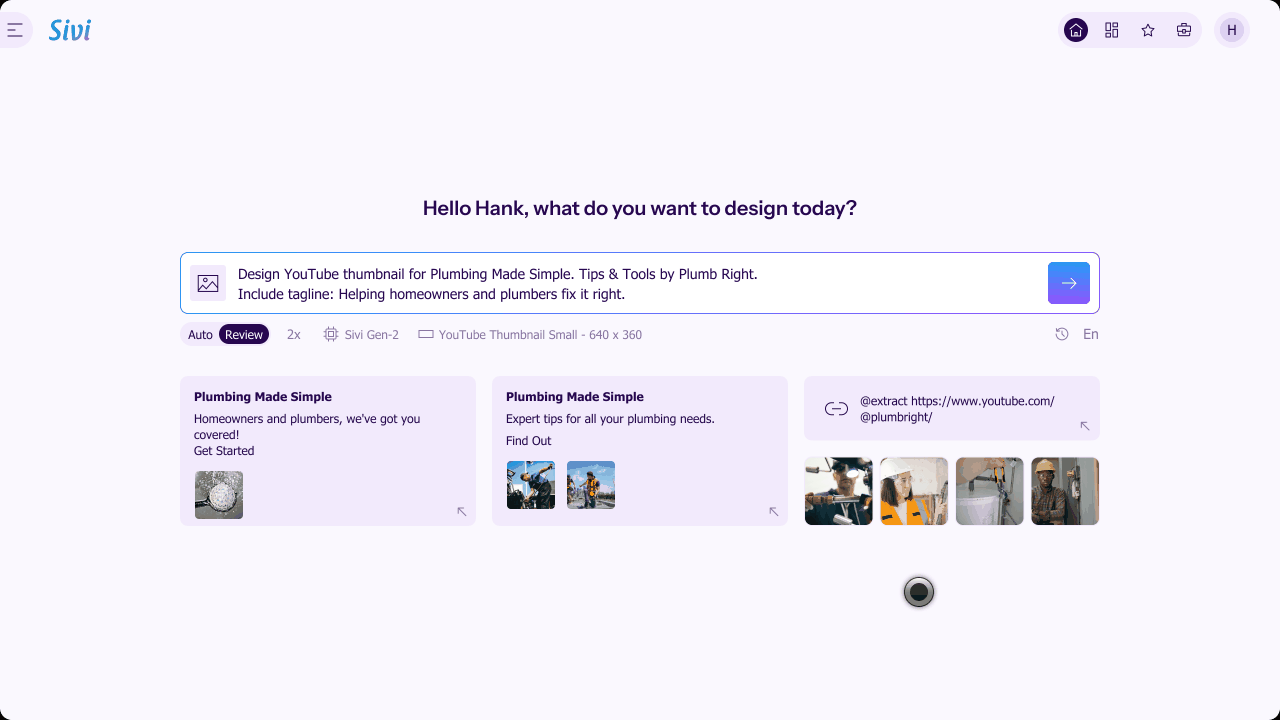 How to generate plumbing banner with AI?