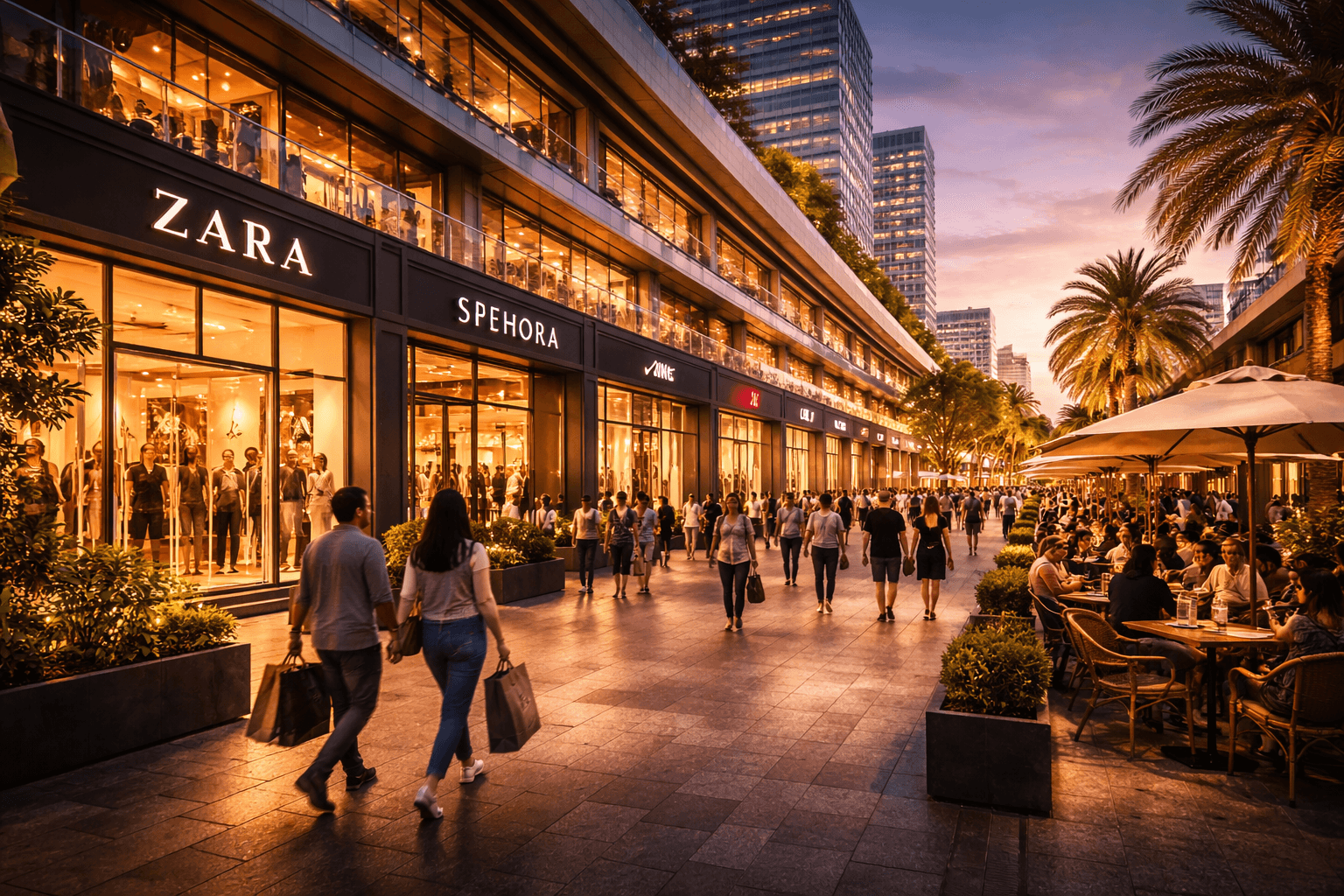 High-street retail frontage by M3M in Sector 89A, Gurugram featuring premium shops and strong footfall visibility