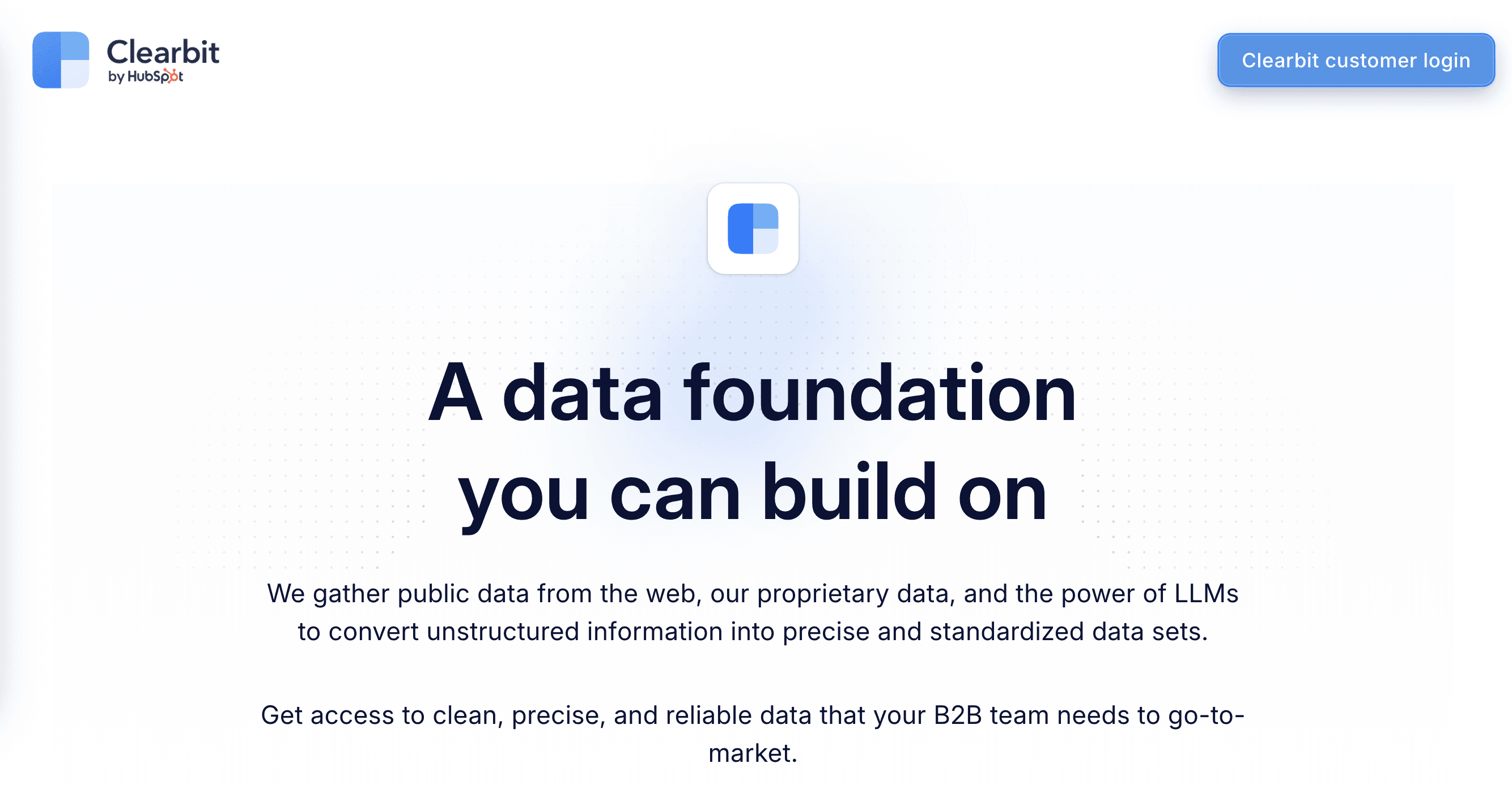 Clearbit – real-time lead enrichment platform