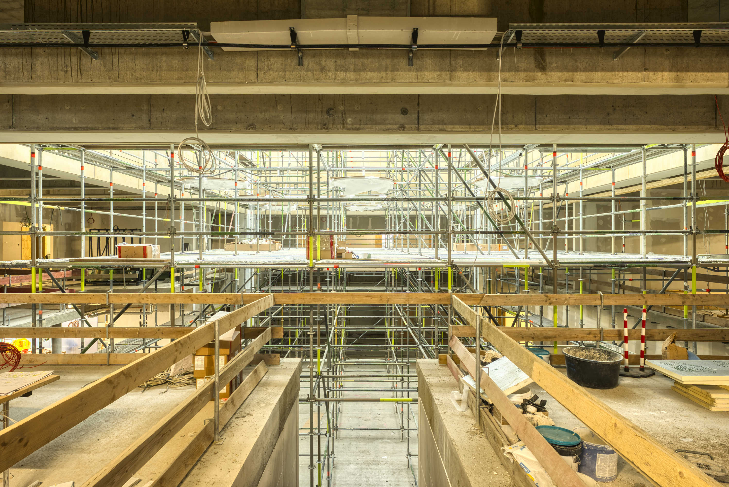 Fuchs Gerüstbau Eisingen Sparkasse Innenausbau Innenraumgerüst
