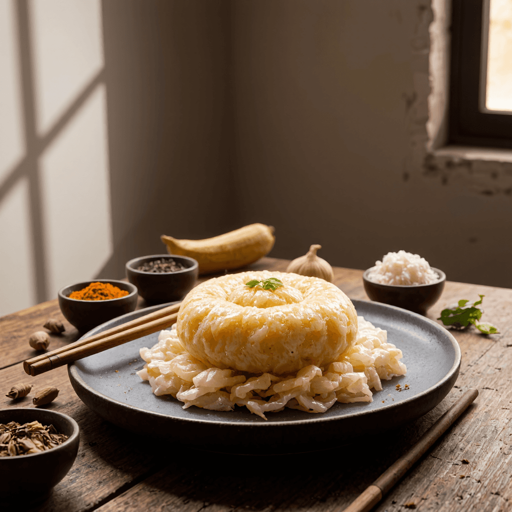 product photography of Gourmet food item