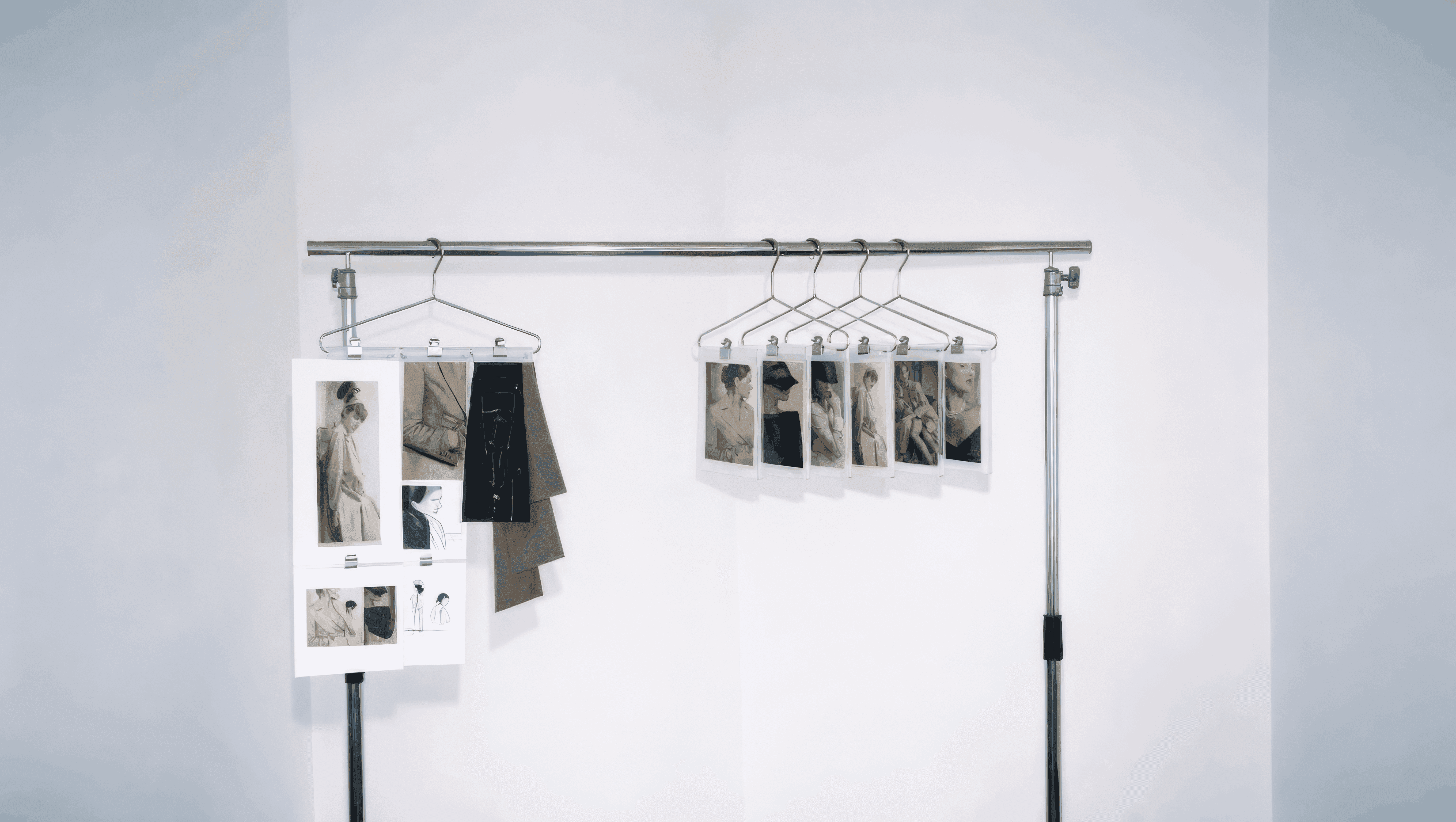 Black and white close up photoshoot with young woman