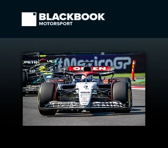 Blackbook Motosport depics F1 car.