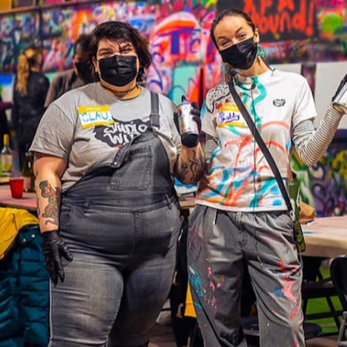 Spray Paint 'n' Sip Urban Art Workshop