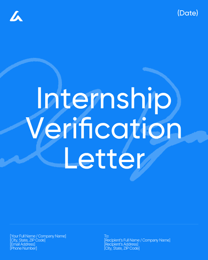 Internship Verification Letter