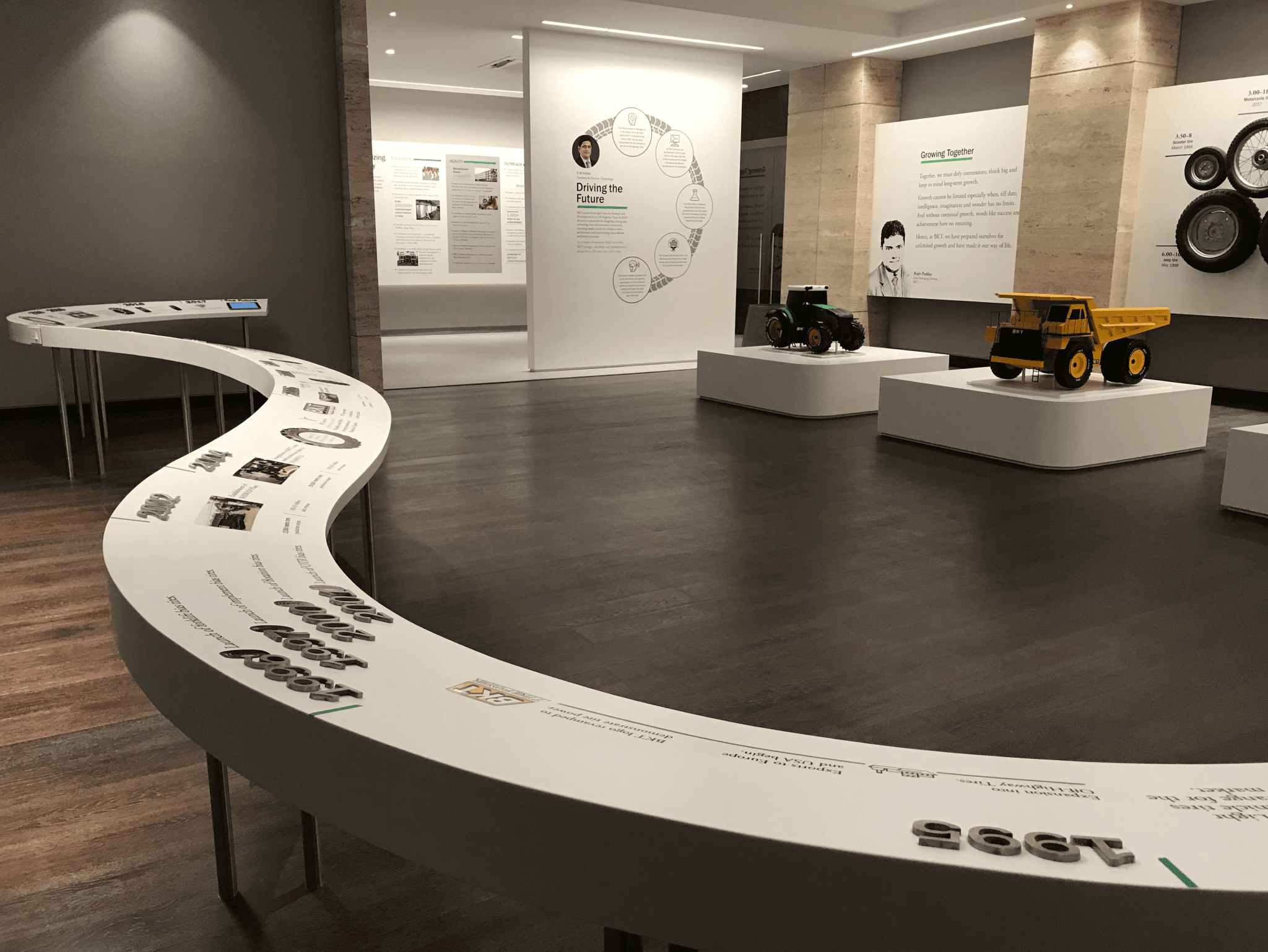 visuals displayed for BKT tires