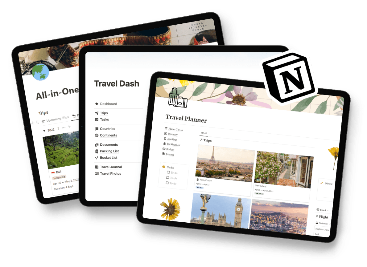The 10+ Best Notion Travel Templates