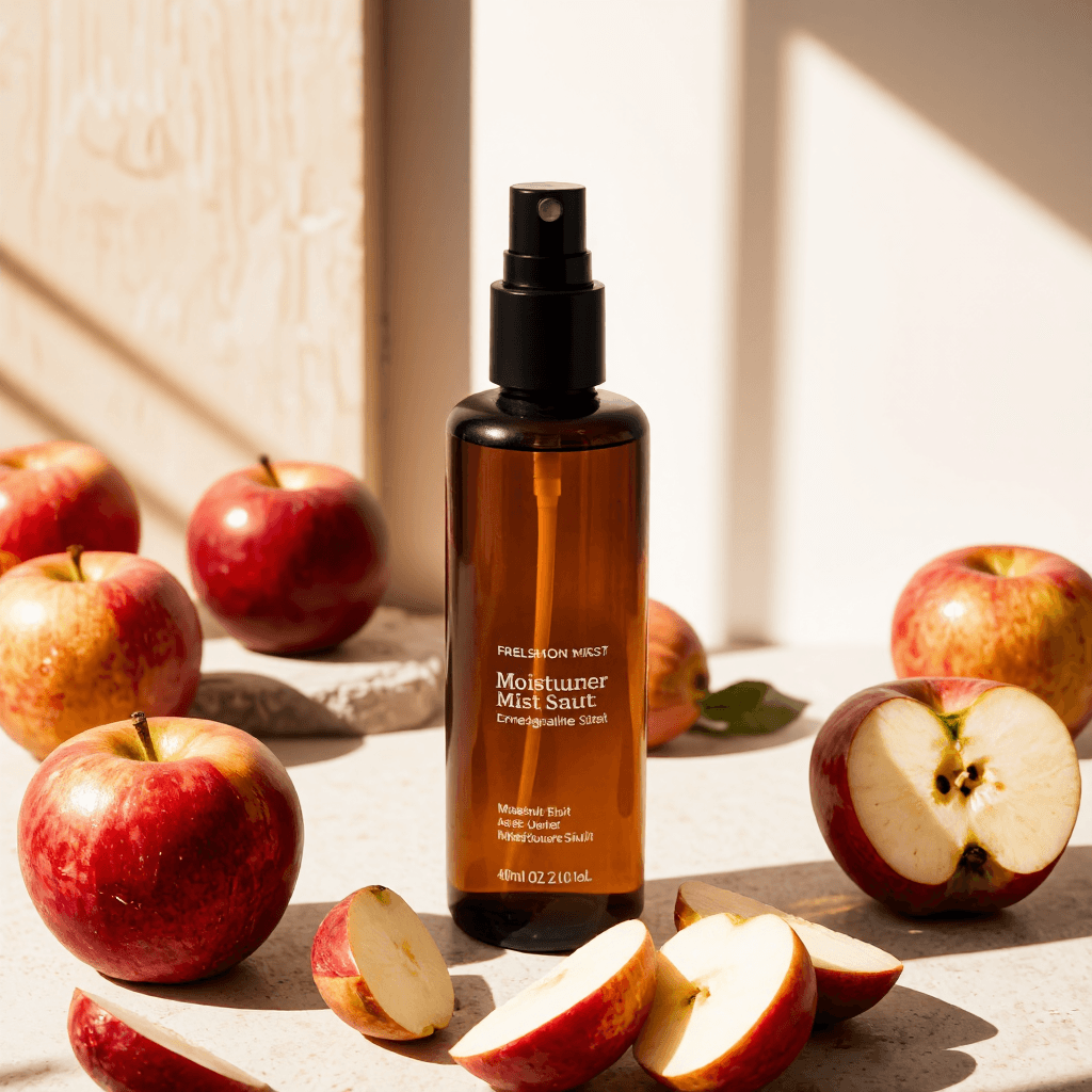 product photography of a bottle of moisturizer mist