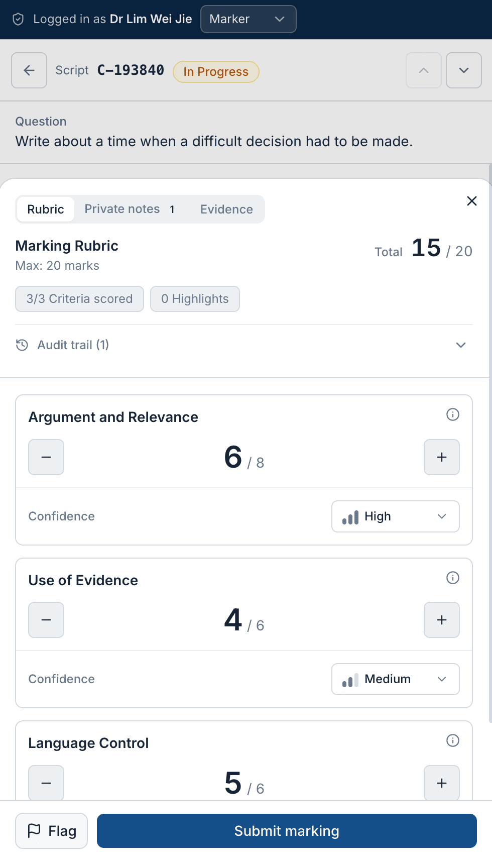 An image of Freelio's project ui