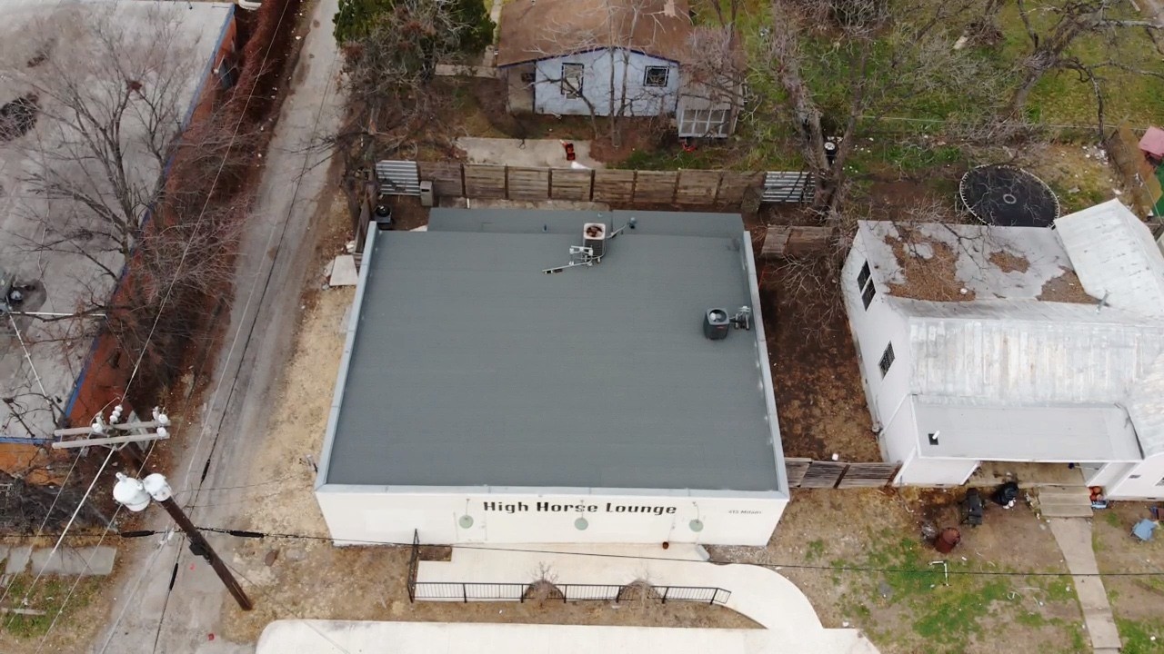 Finished roof details from the High Horse Lounge project.