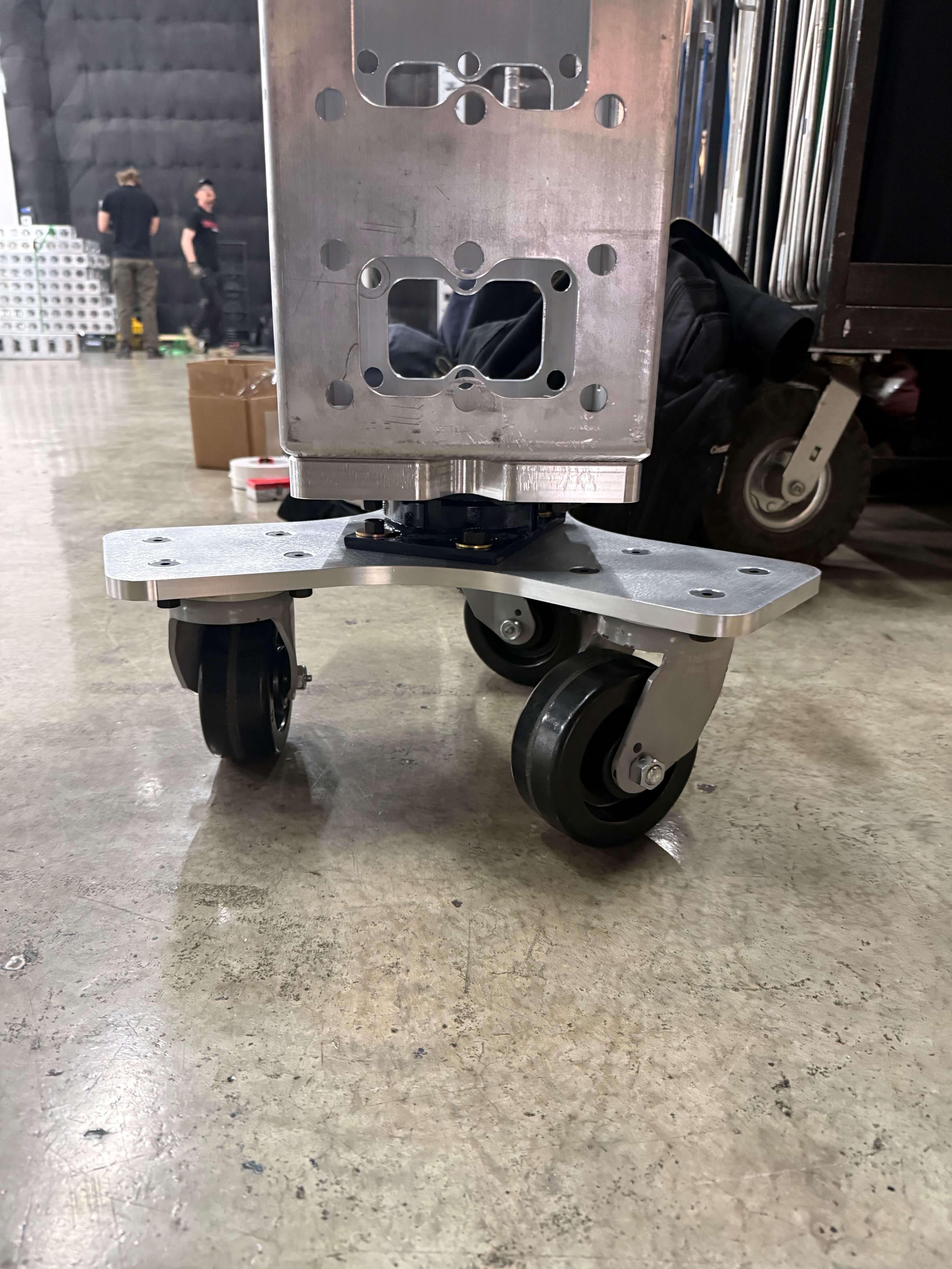 tri casters for modulus-x truss from division rentals