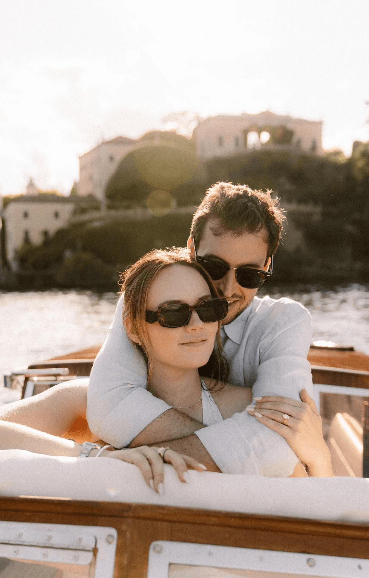 Fashion photoshoot with a woman posing in a dress