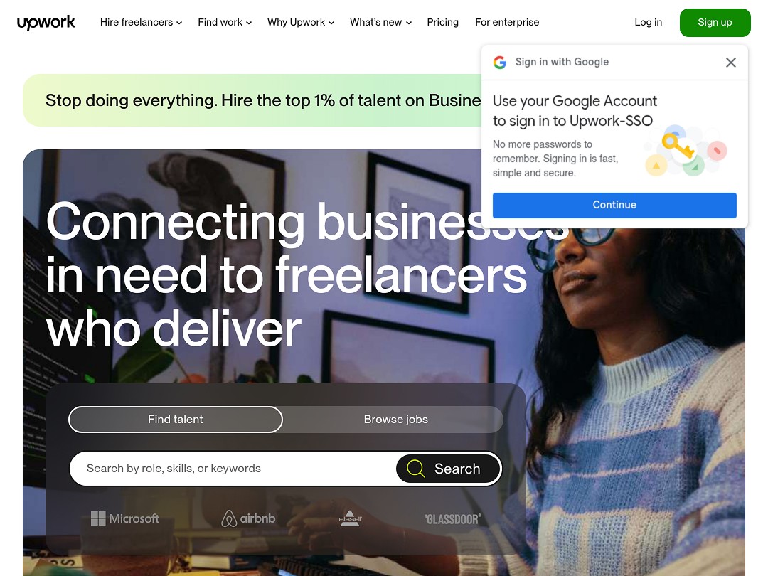 Connecting businesses with top freelancers online for successful projects.