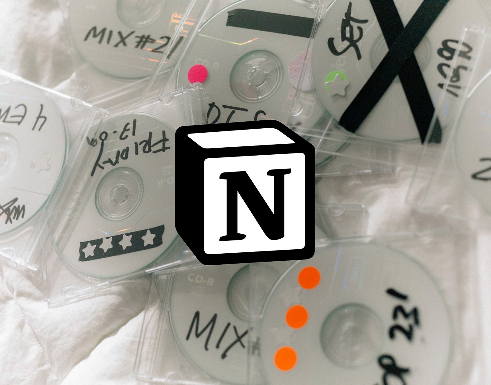 Notion Logo on CDs