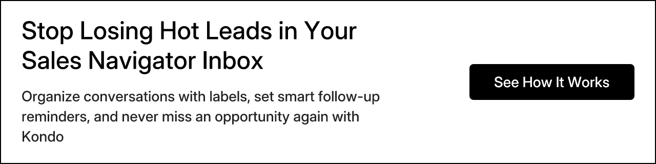 Stop Losing Hot Leads in Your Sales Navigator Inbox
