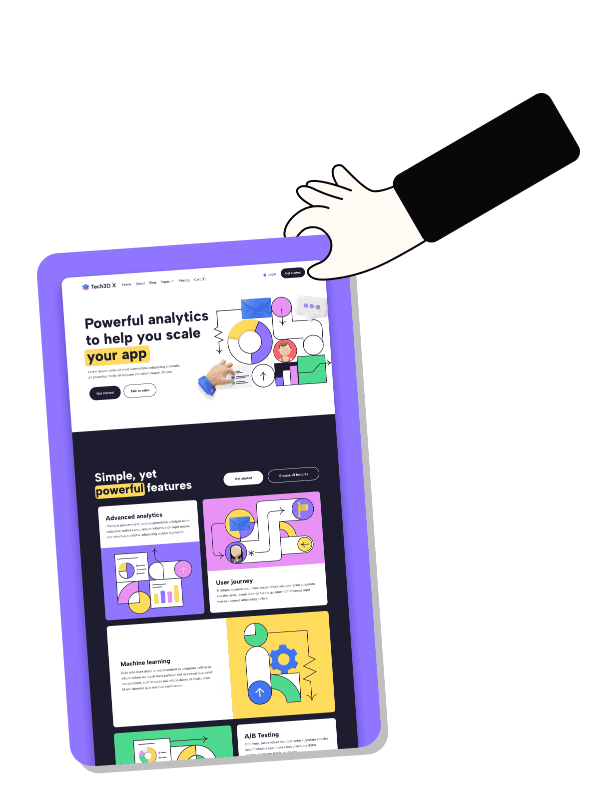 Unlimited Design For Your Startup - Subscription X Framer Template | Brix Templates