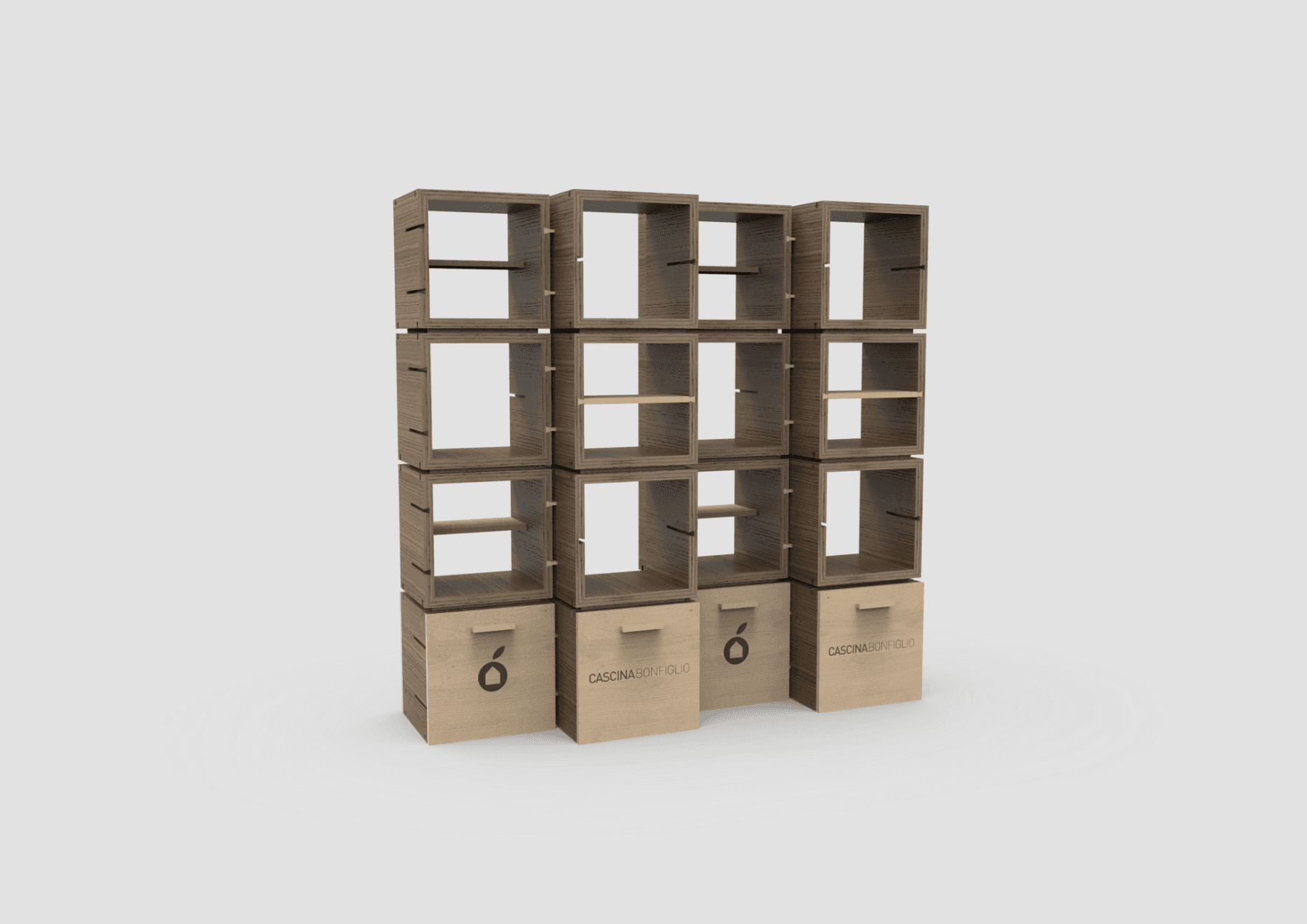 Modular stand with dovetail joints