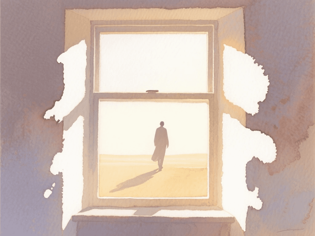 A person standing far, far away.