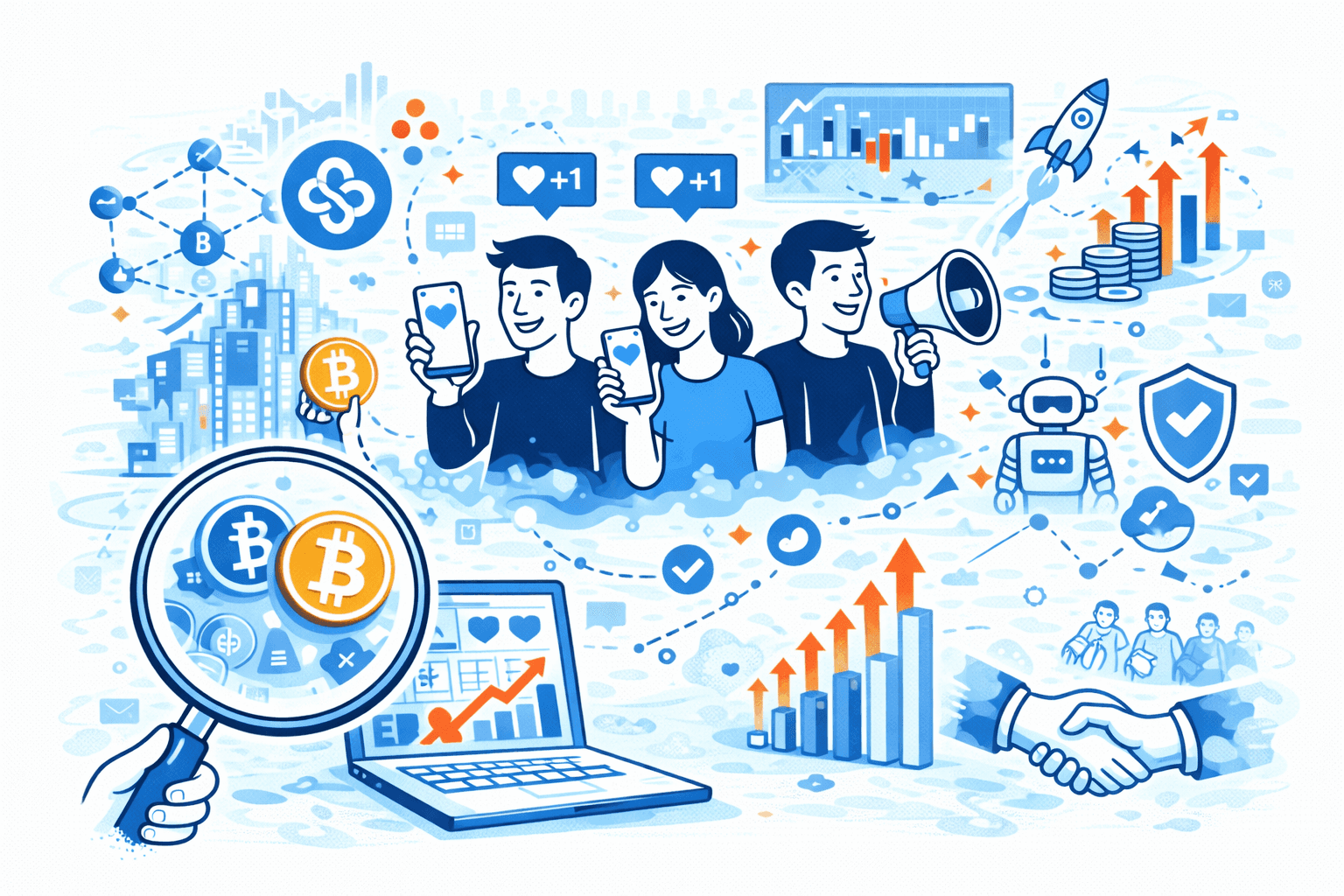 Image represents Web3 KOL Marketing state in 2026 year and what too look at while considering this marketing vertical