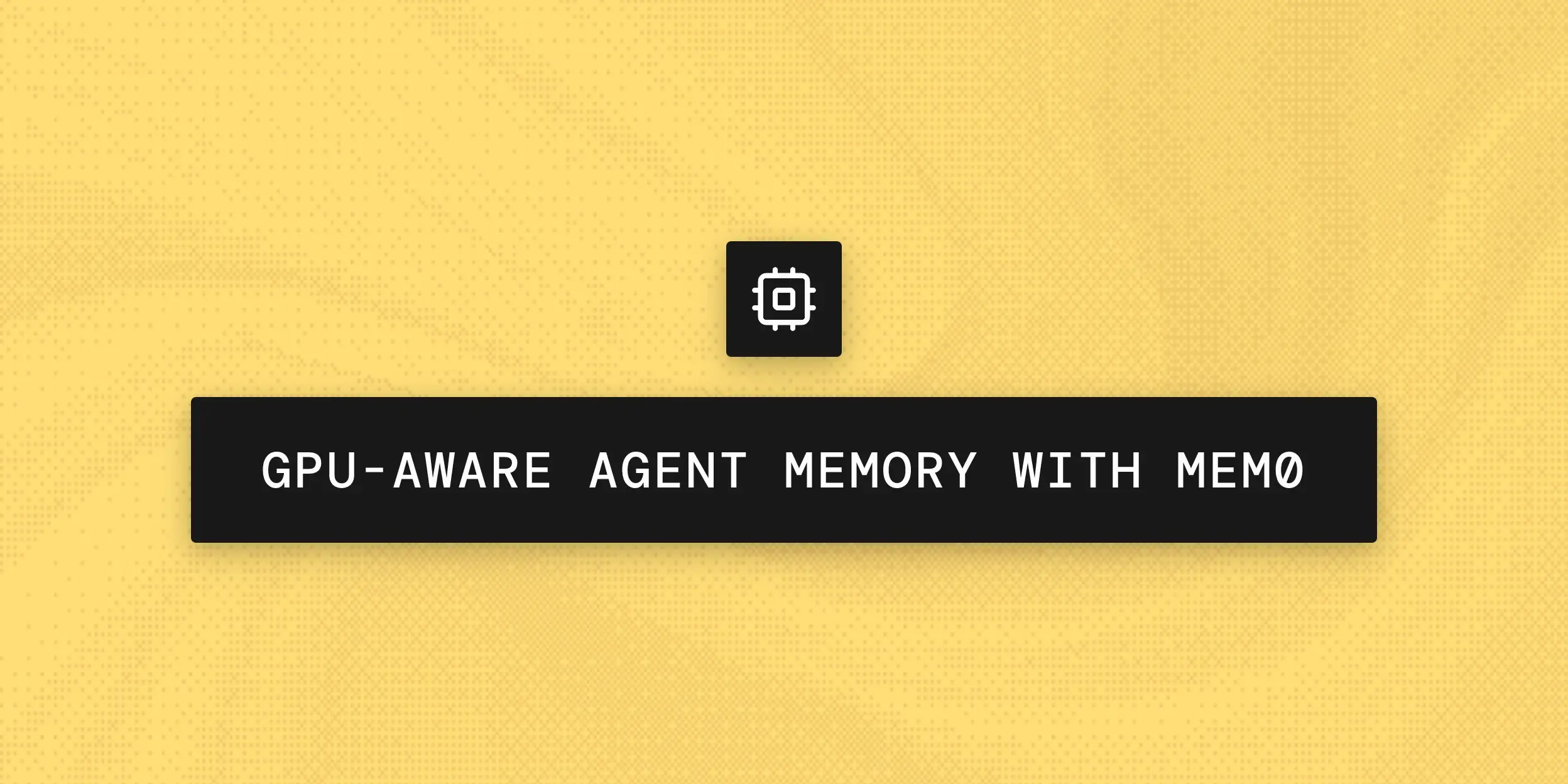 GPU-Aware Agent Memory with Mem0