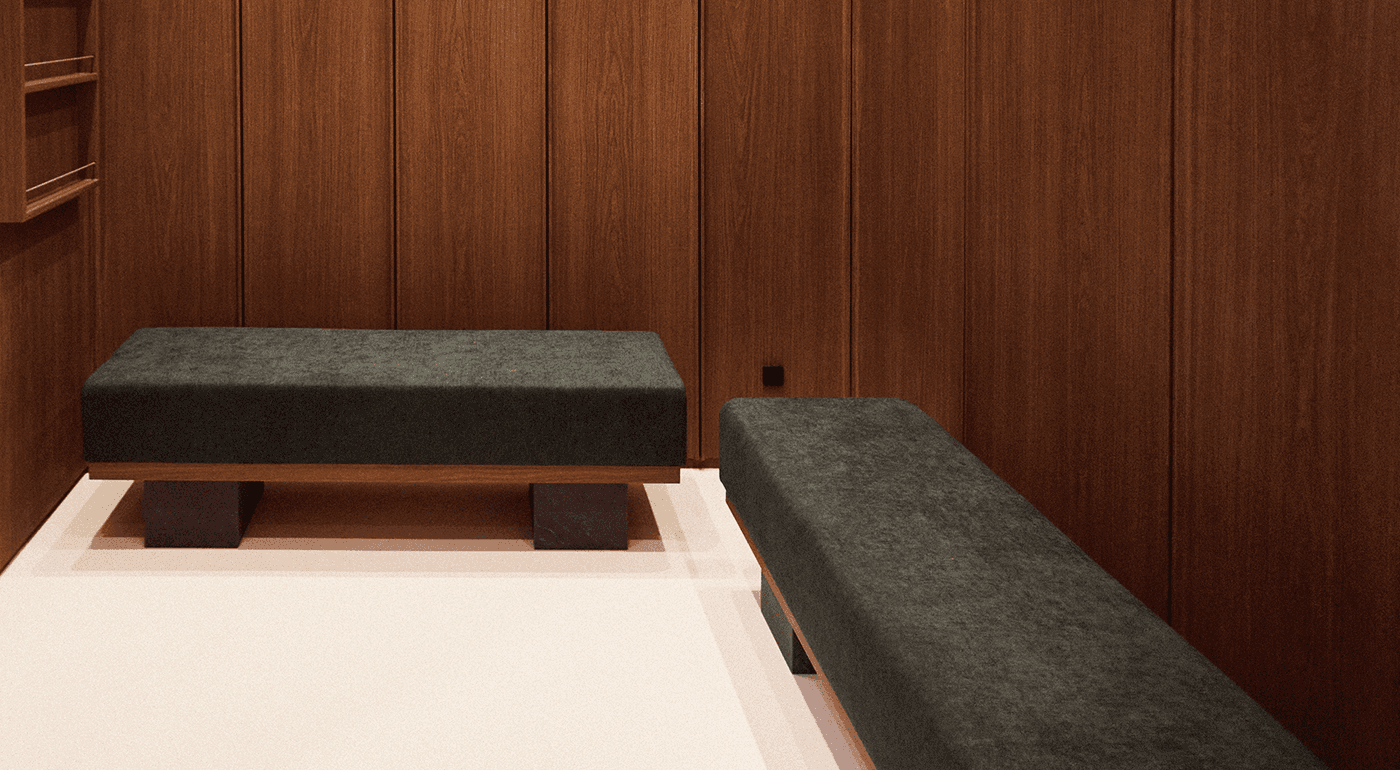 empty black plastic tub chair