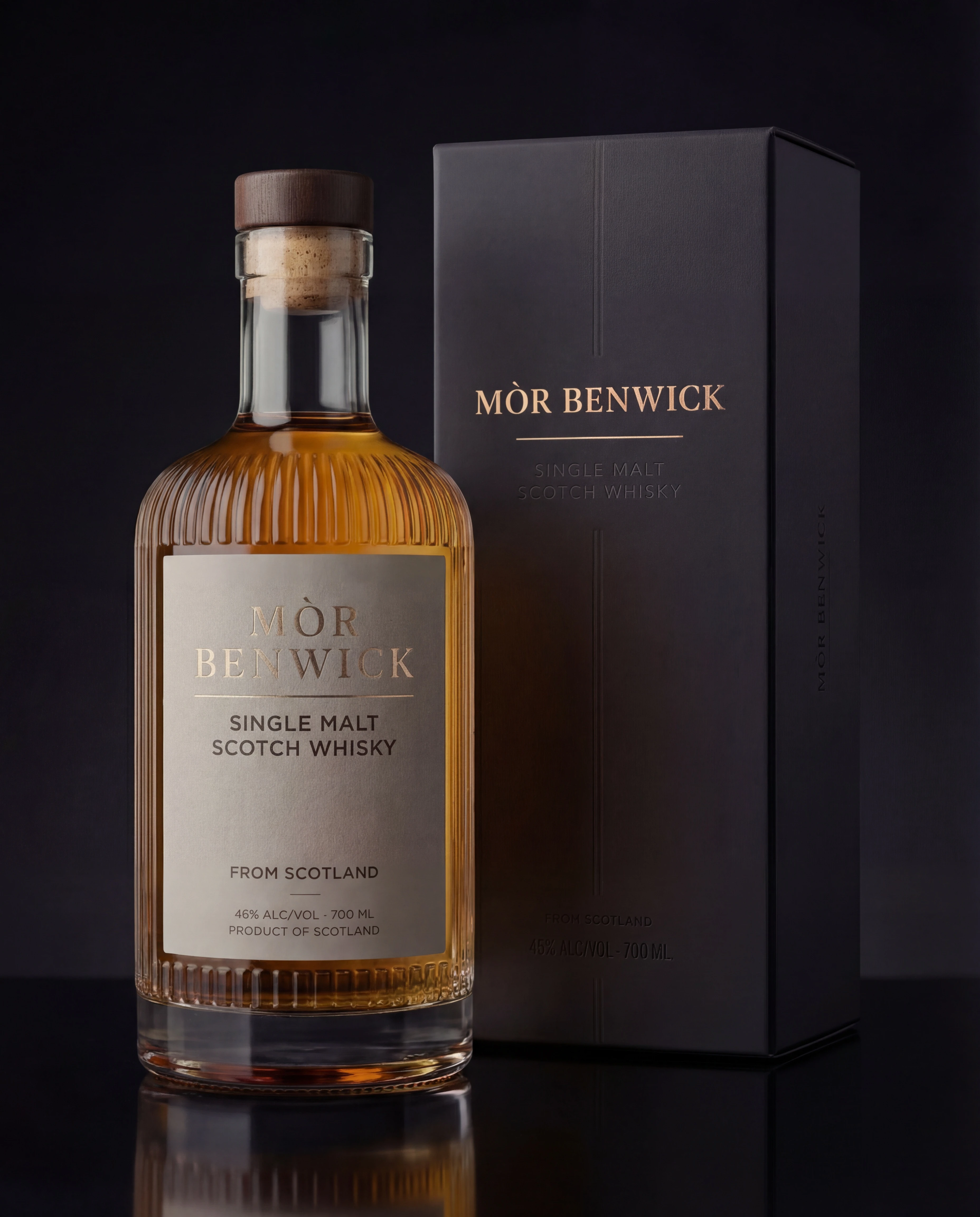 whiskey bottle packaging asnd box