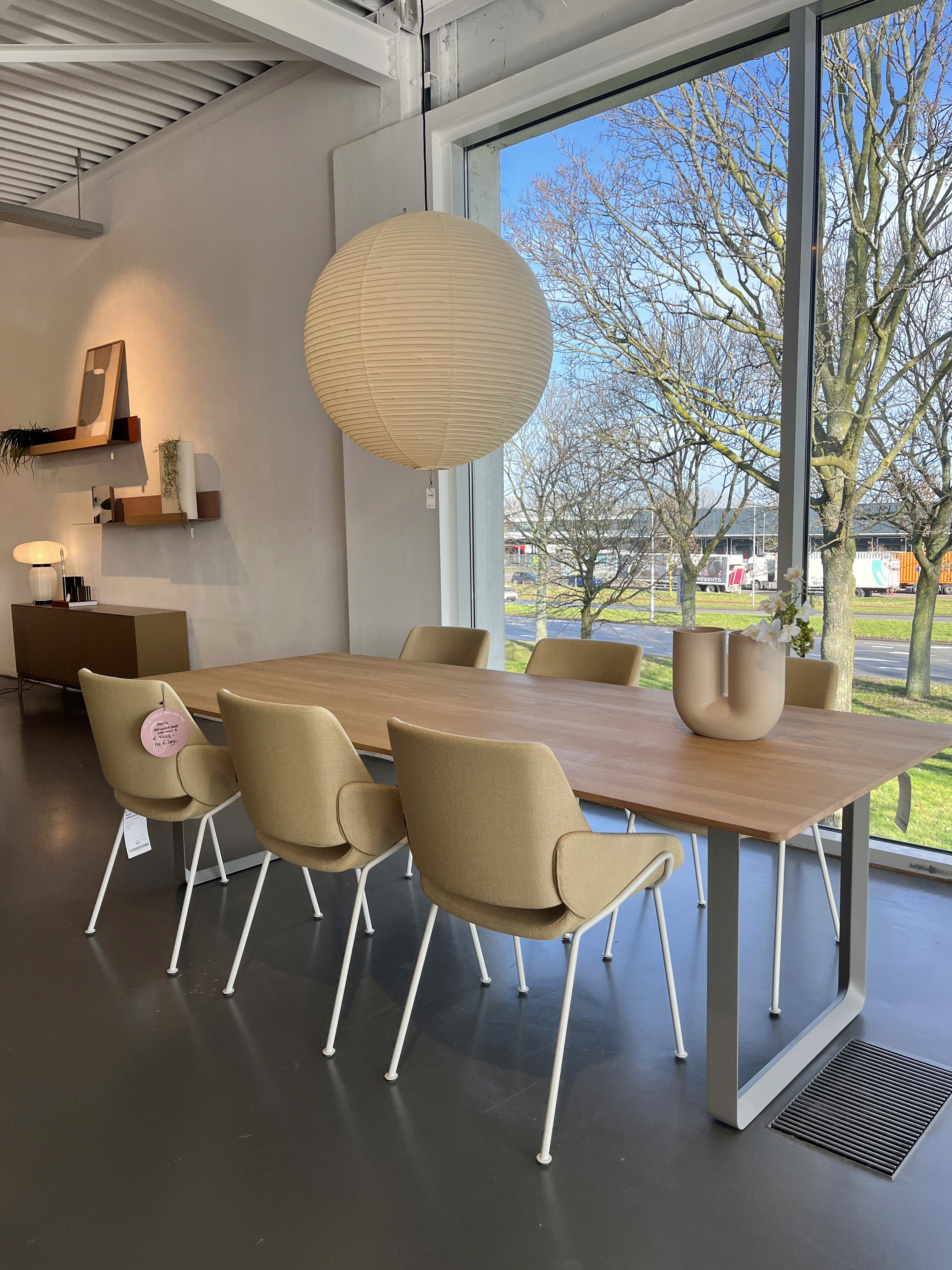 Prostoria Monk eetkamerstoel geel