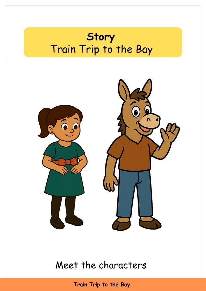 Characters from Train Trip To The Bay.