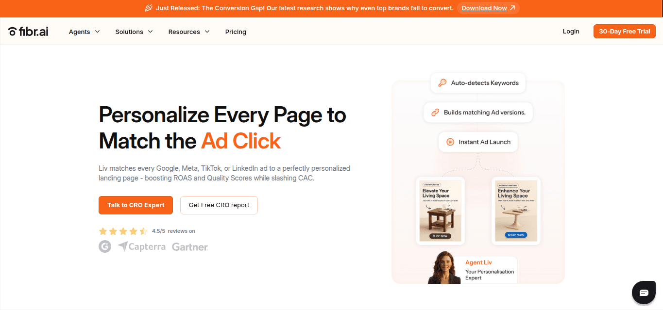 Fibr AI Dashboard Screenshot