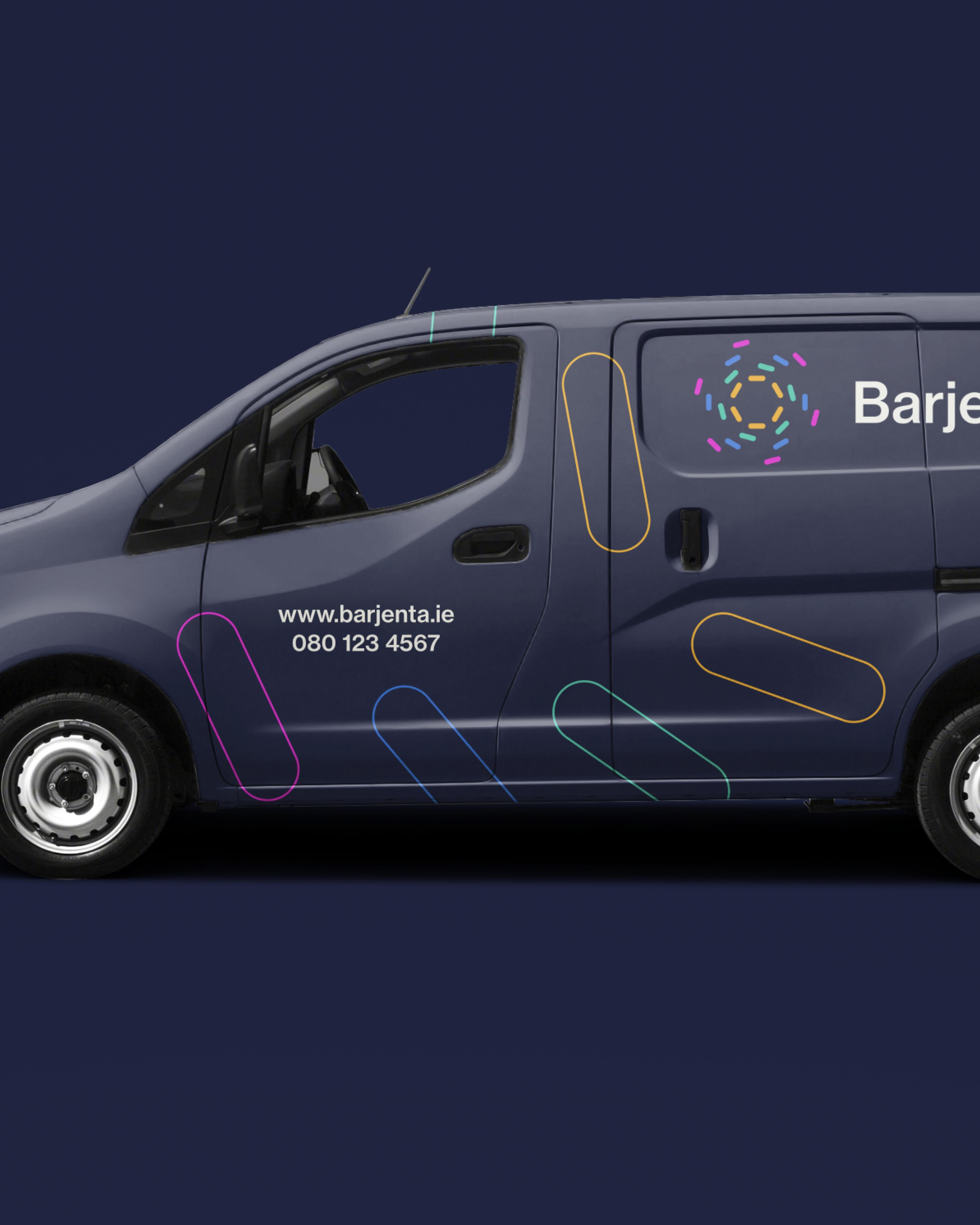 Van mockup for Barjenta