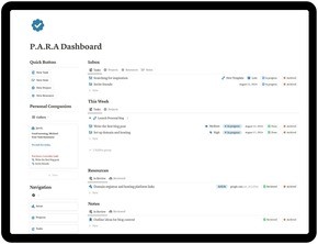  PARA Dashboard 