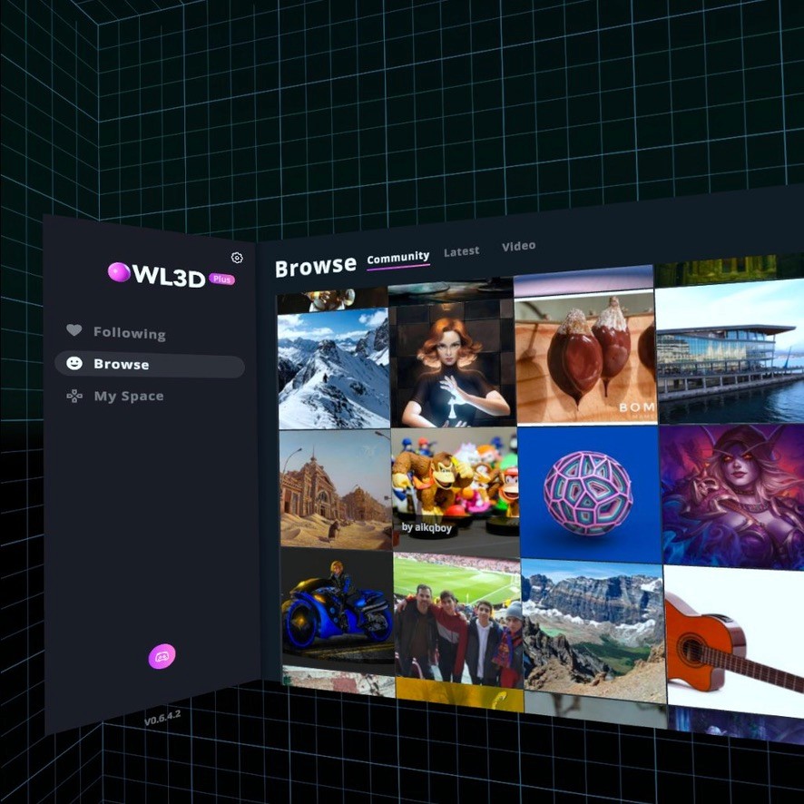 The very first version of Owl3D VR.