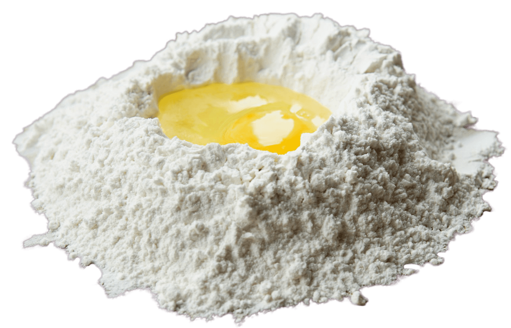 Flour and egg yolk