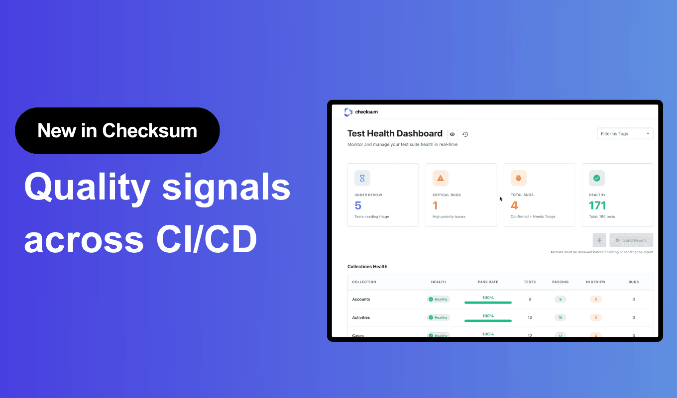 Checksum + Postilize 70% Fewer Bugs With AI Driven Testing