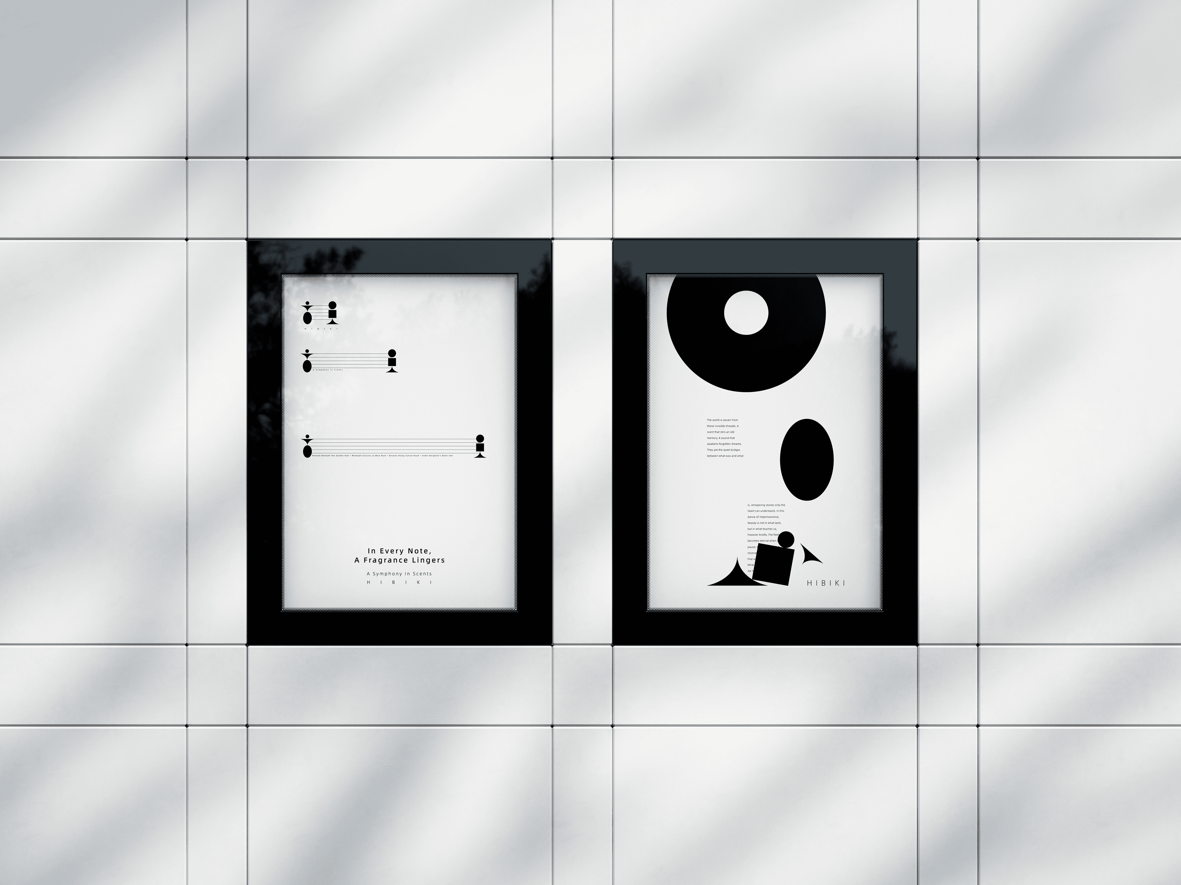 Abstract dark blue and brown waves