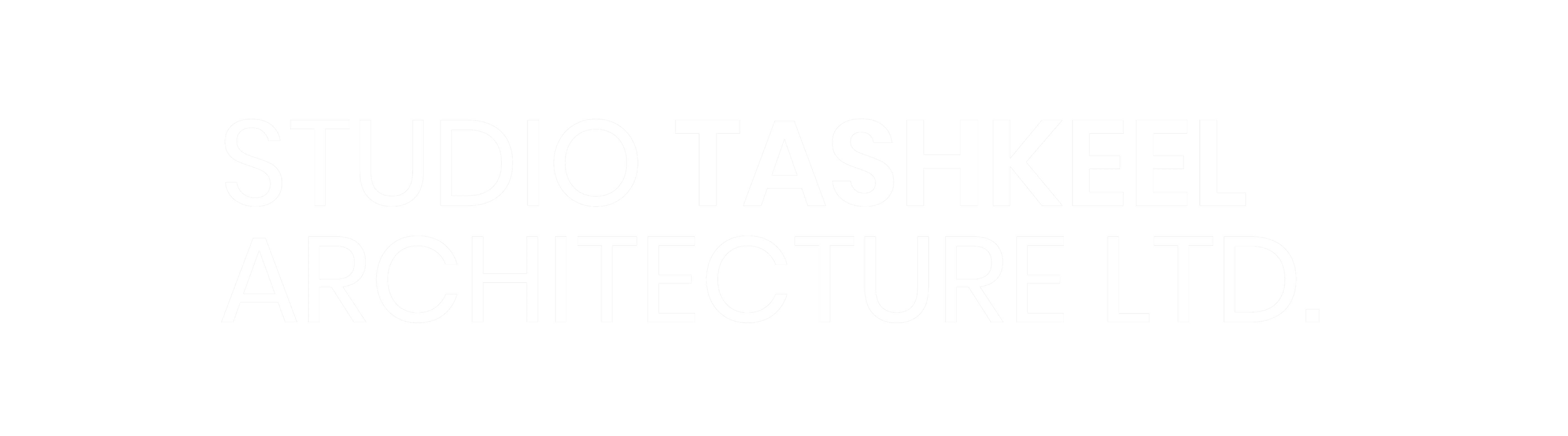 Logo of the Studio Tashkeel Architecture Firm