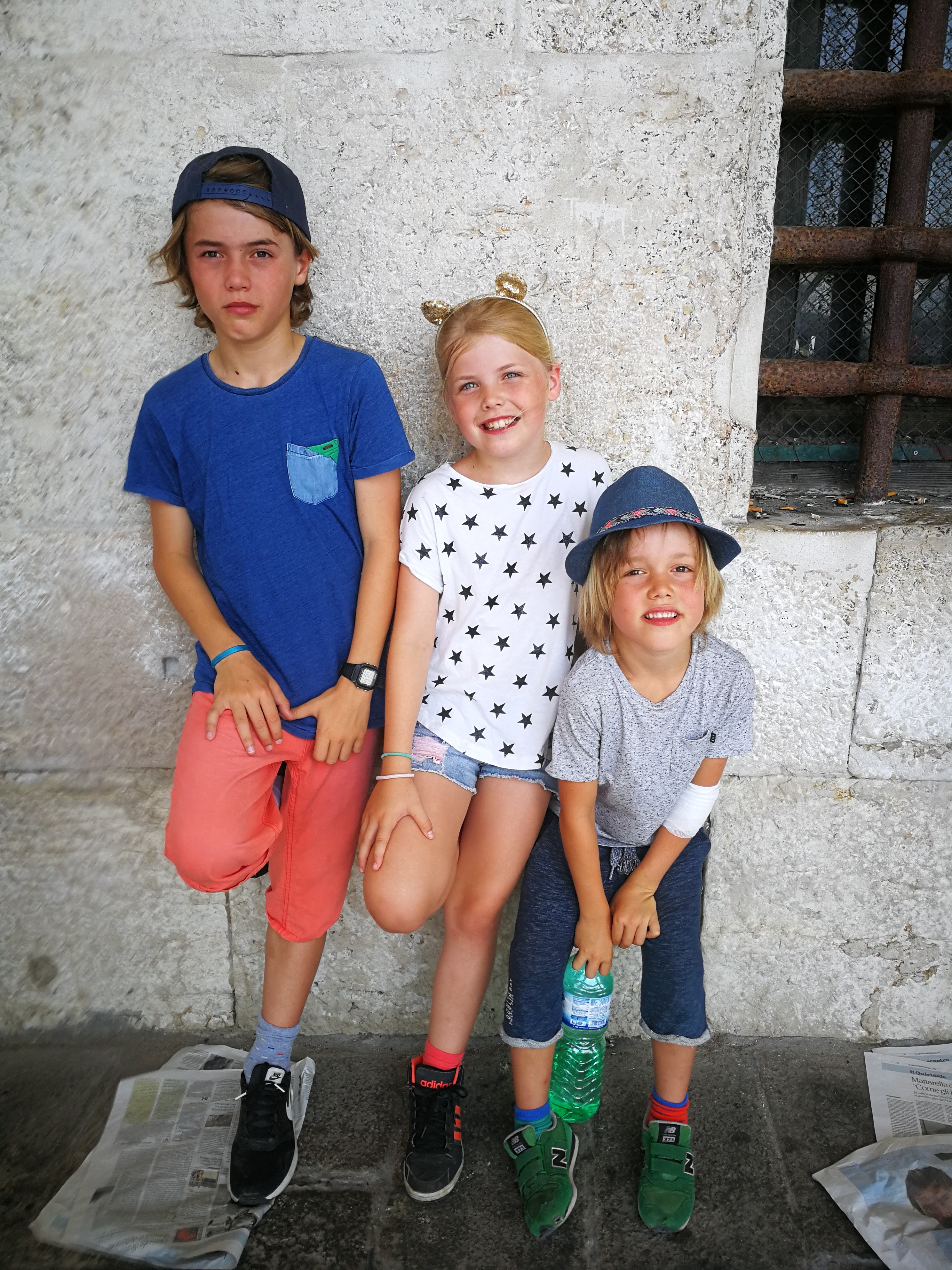 Mother Hilke's three kids